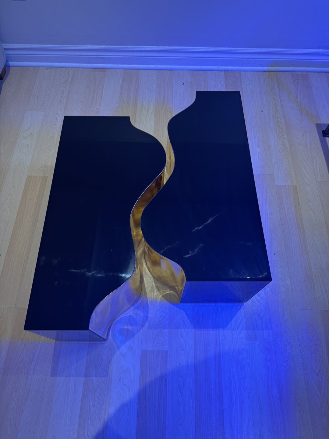 Modern Gold and Black Coffee Table Set - photo 4