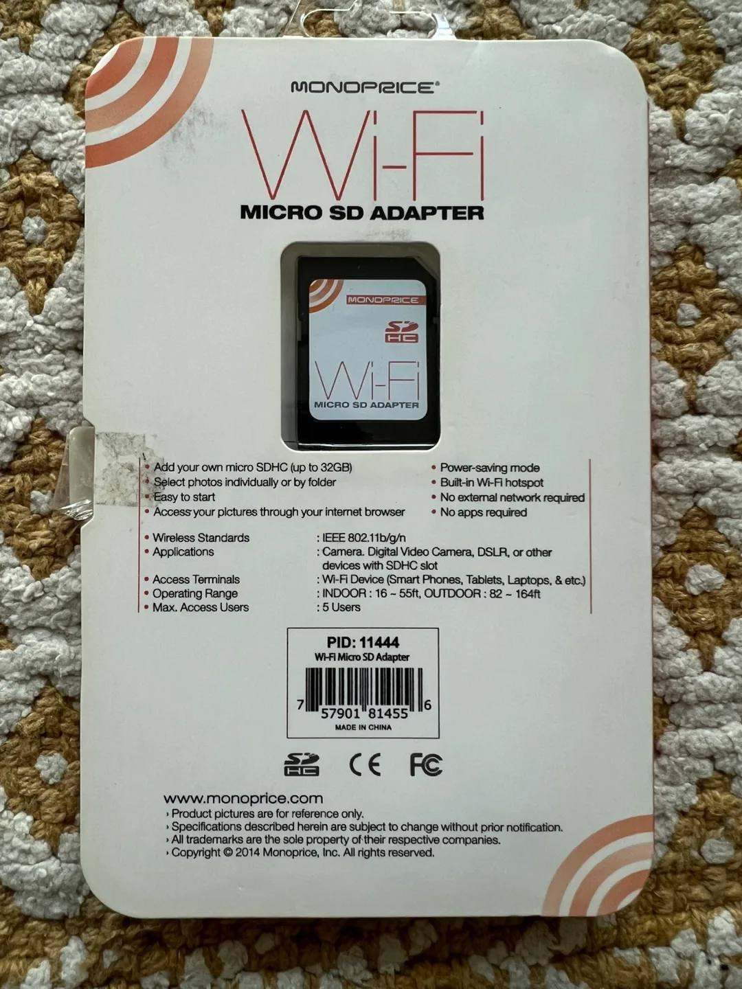 Wi-Fi Micro SD Adapter #freecycle image indicator(3)