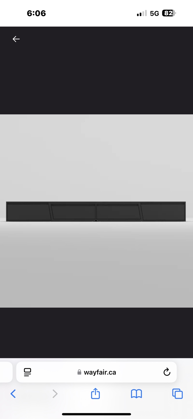 Wade Logan Jiya 94.5" W TV Stand - Black - photo 2