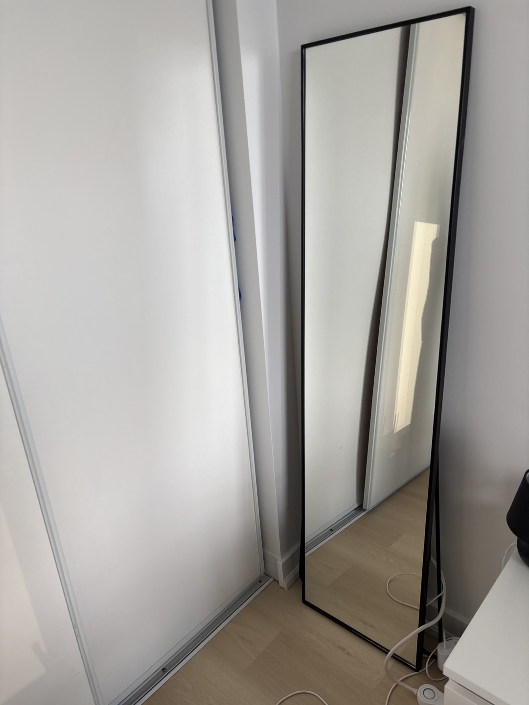 IKEA KARMSUND Full-Length Standing Mirror - Black