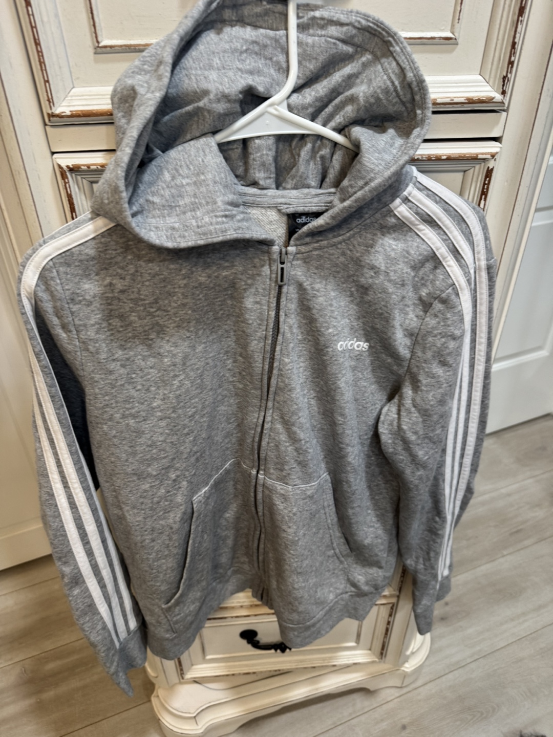 Adidas Gray Zip-Up Hoodie - photo 2