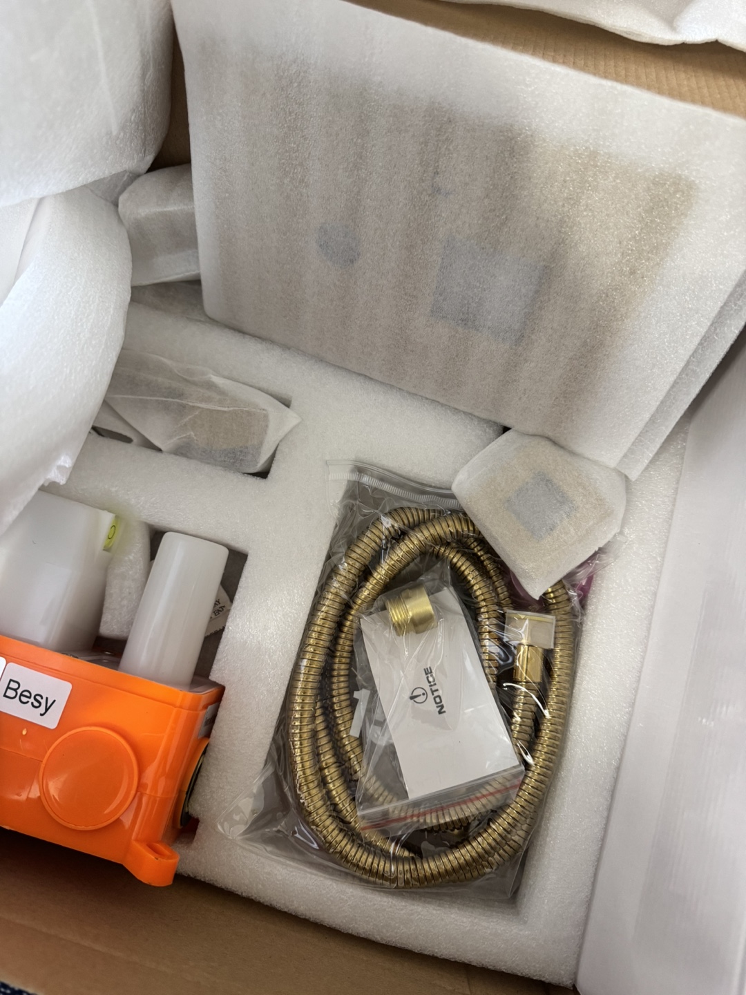 NEW BESy Gold Shower System - 12 Inch Rainfall Shower Head - photo 4