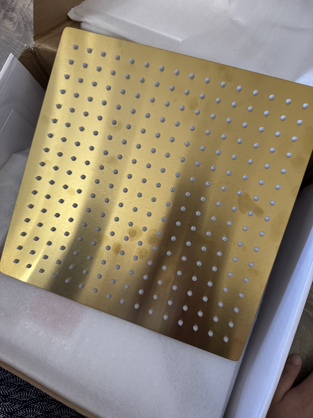 NEW BESy Gold Shower System - 12 Inch Rainfall Shower Head - photo 2
