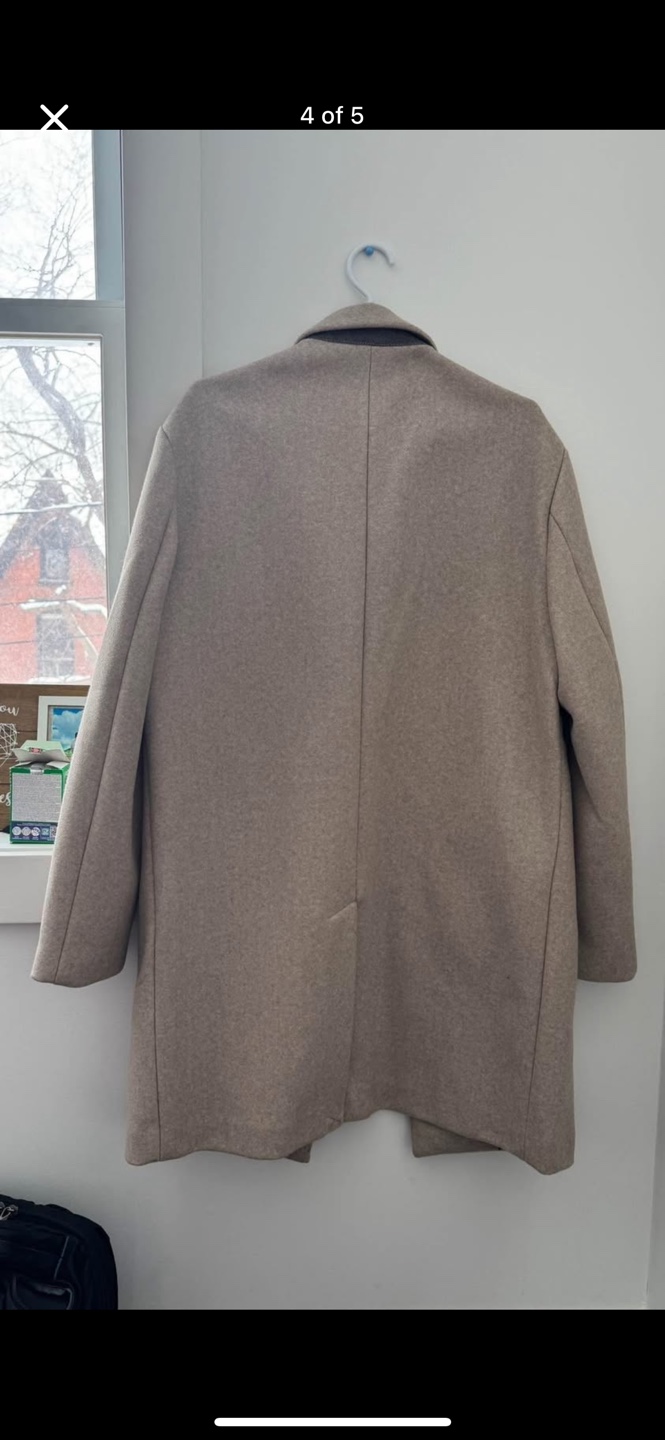 Zara Men's Beige 4-Way trench Coat - Size L - photo 3