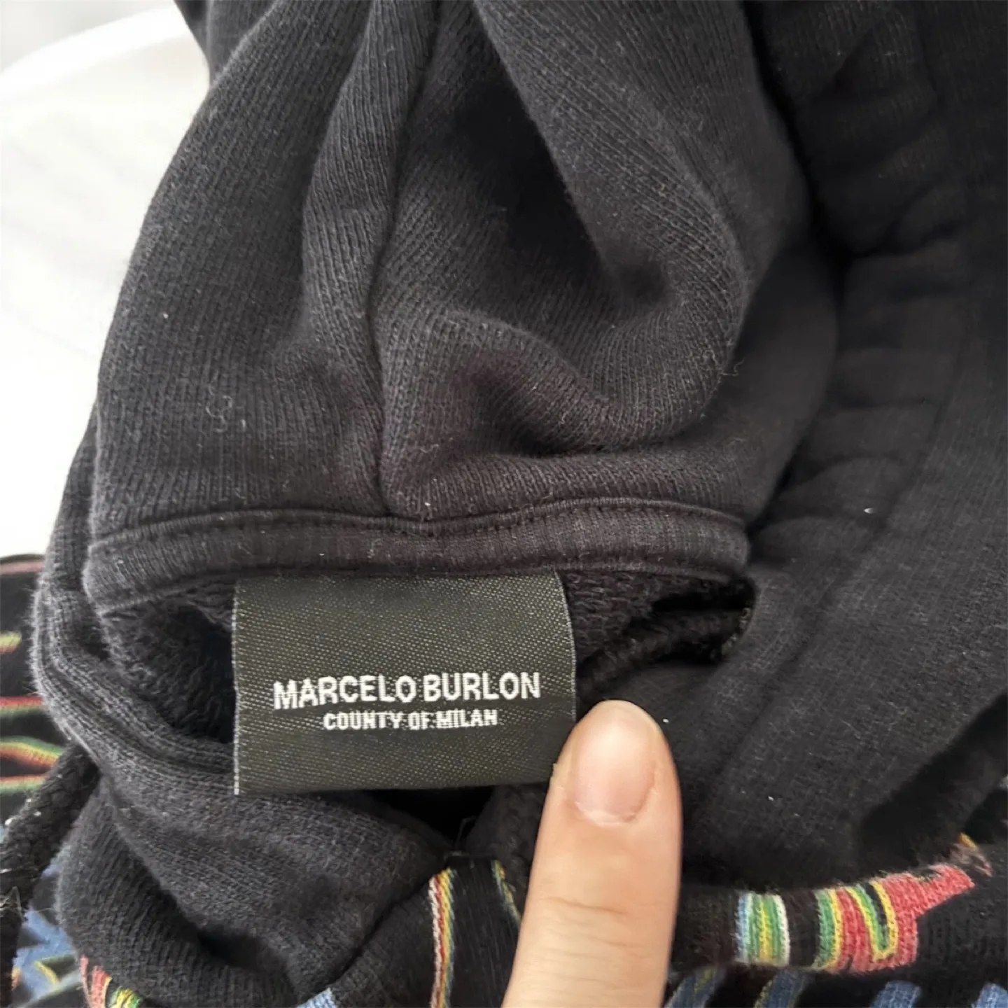 Marcelo Burlon County of Milan Black Hoodie image indicator(2)