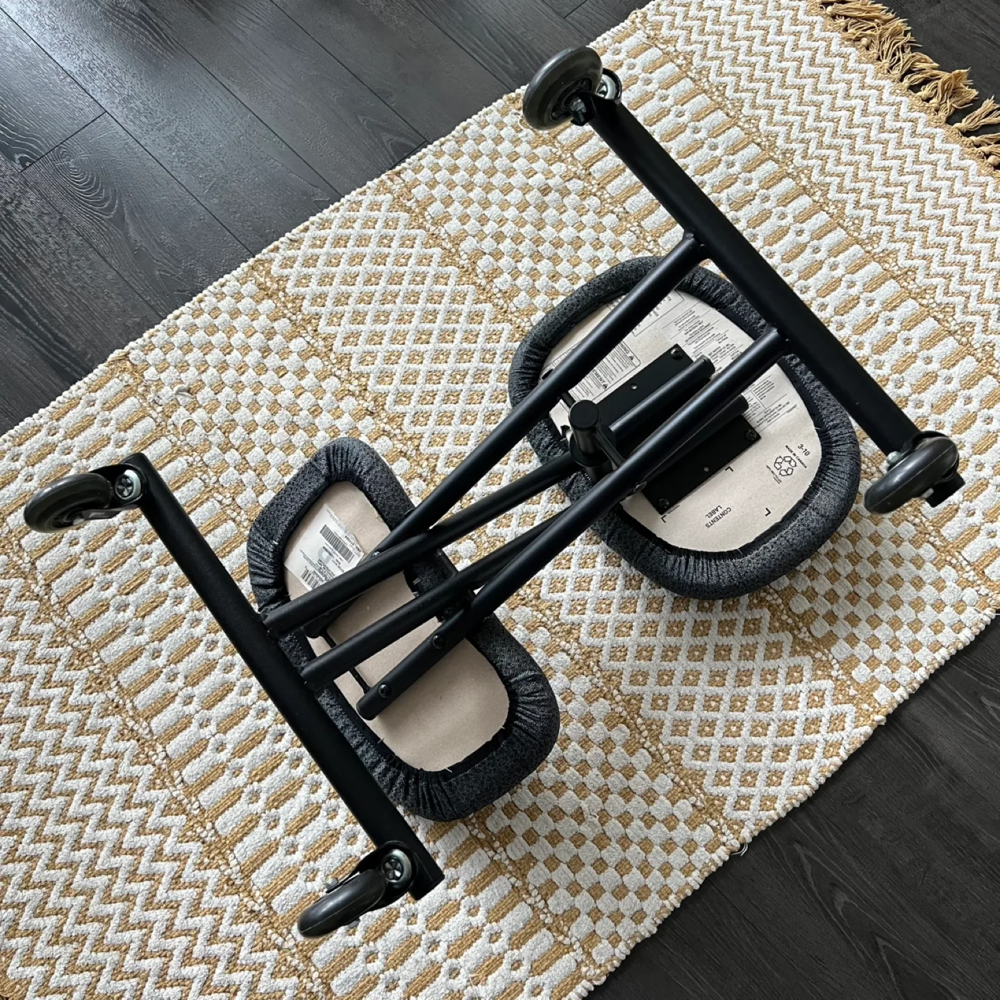 Adjustable Kneeling Chair with Skater Wheels #freecycle image indicator(2)