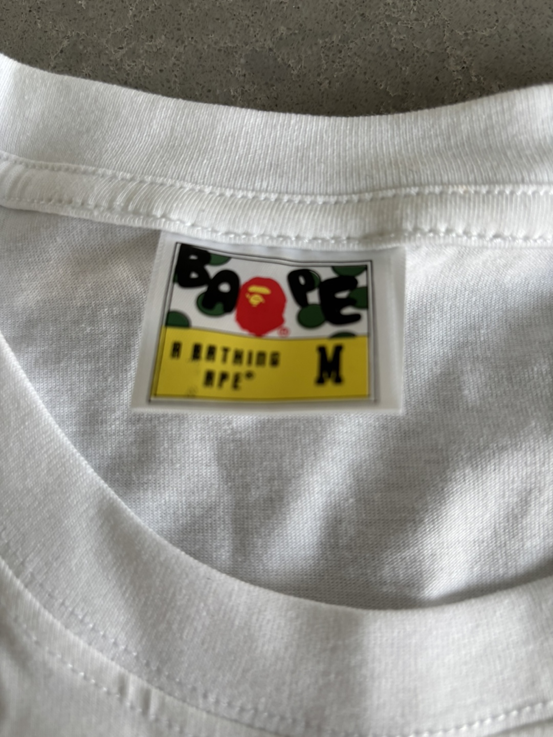 BAPE Men's Size M White T-Shirt - photo 3