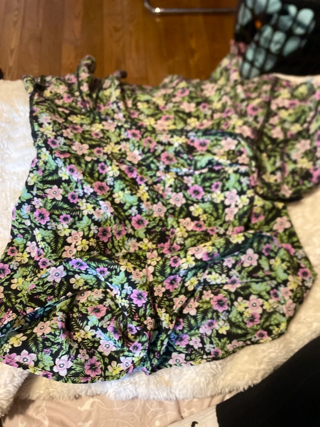 Zara floral mini skirt size XS image indicator(4)