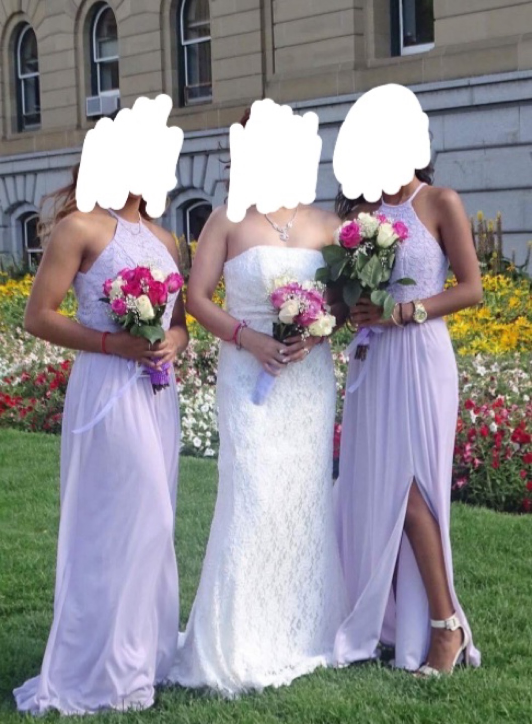 Lavender David's Bridal Bridesmaid Dress - photo 3