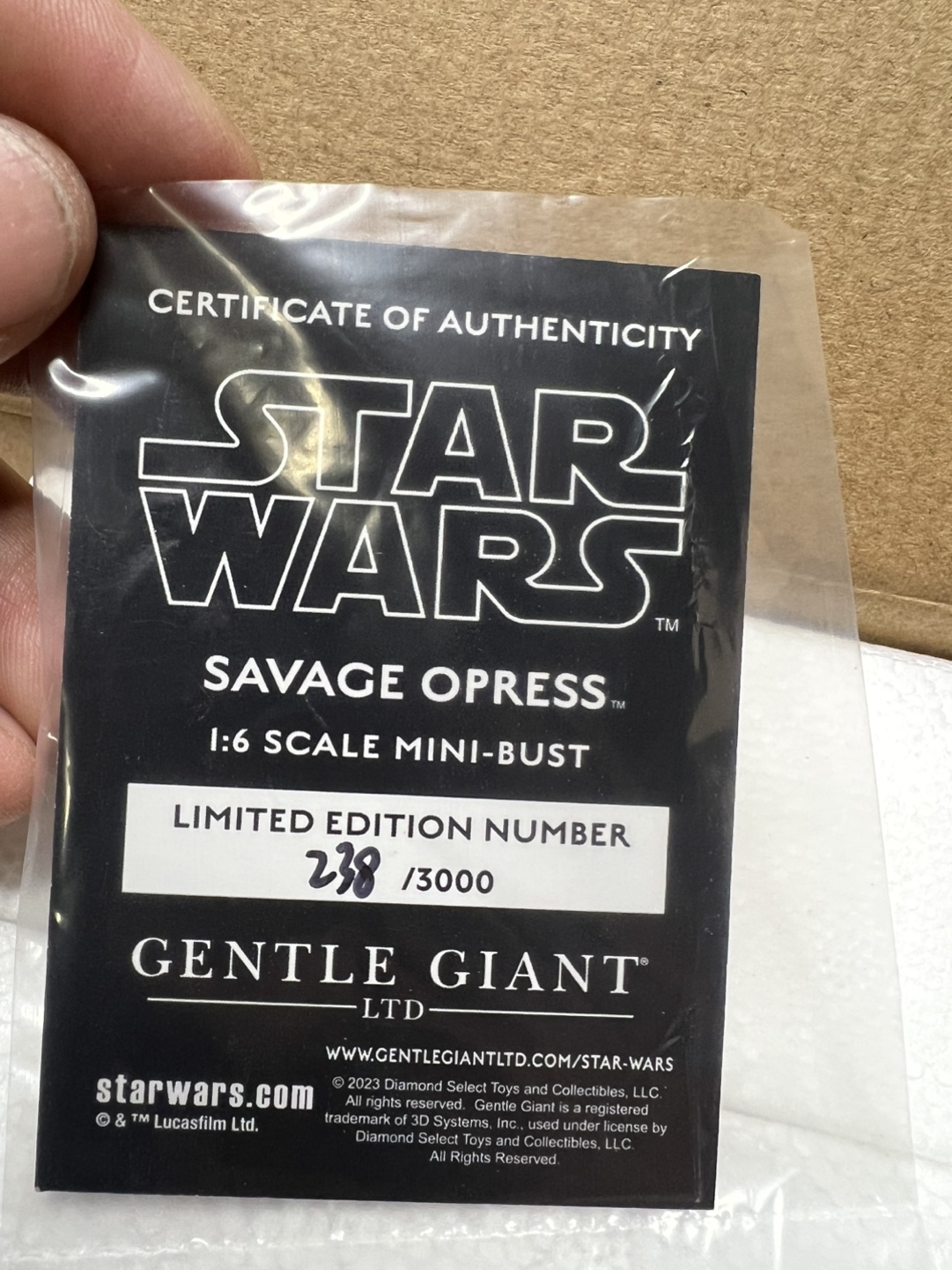 STAR WARS SAVAGE OPRESS 1:6 SCALE MINI-BUST - photo 5