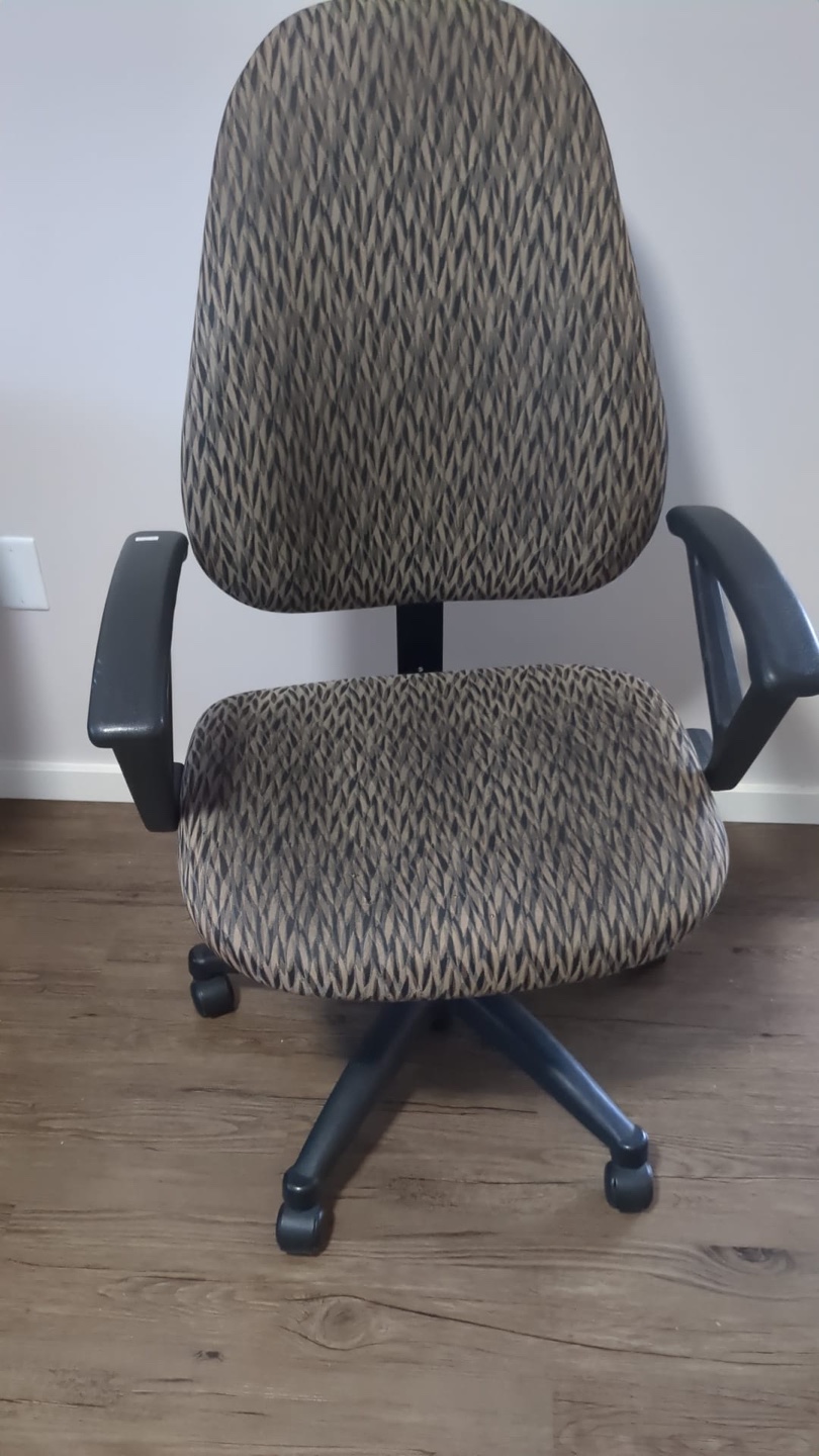 Office Chair - Brown and Black Pattern