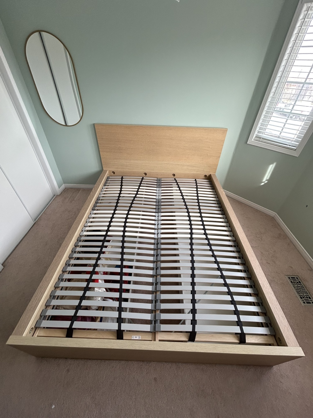IKEA MALAM Queen size bed with 4 storage boxes - photo 2