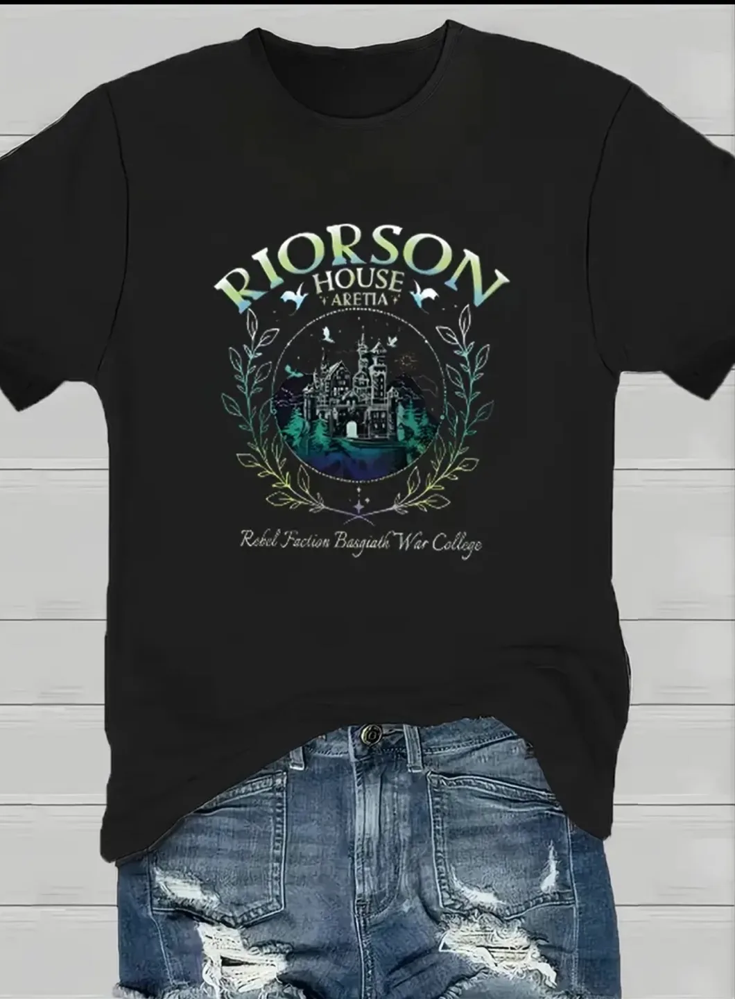 Brand New Black Riorson House Aretia Graphic T-shirt (S) image indicator(2)