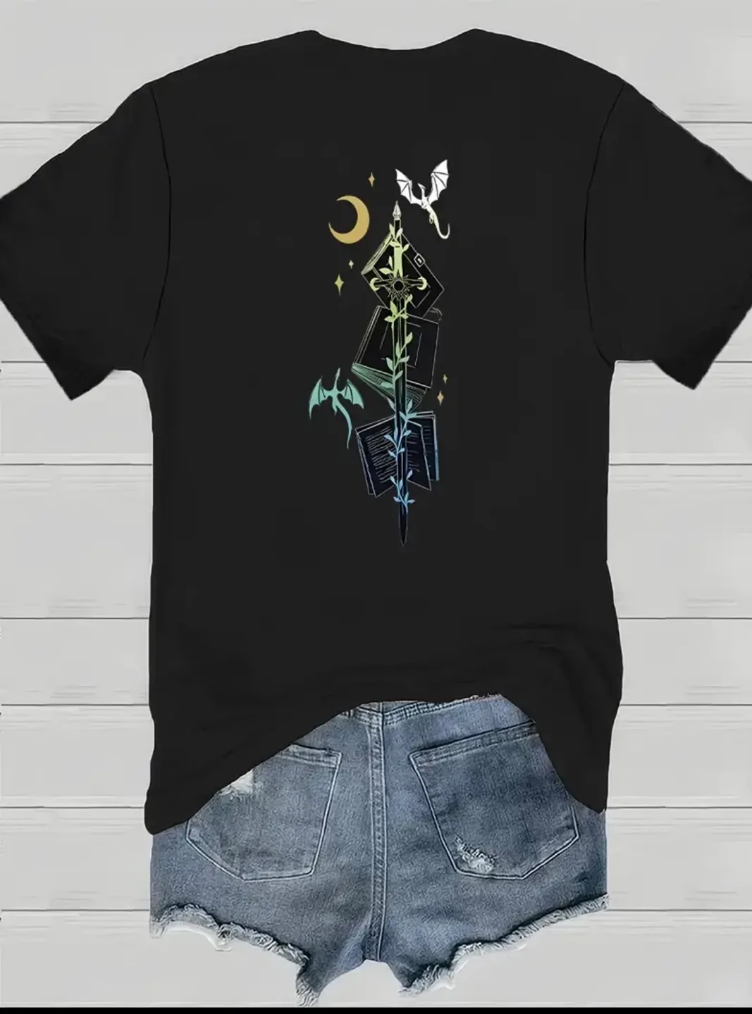 Brand New Black Riorson House Aretia Graphic T-shirt (S) image indicator(3)