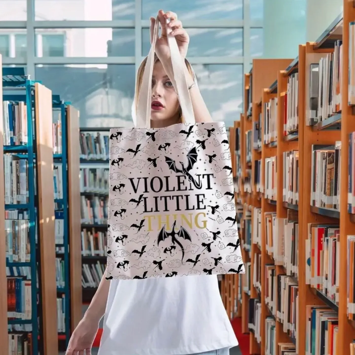 Brand New Violent Little Thing (Fourth Wing) Tote Bag image indicator(2)
