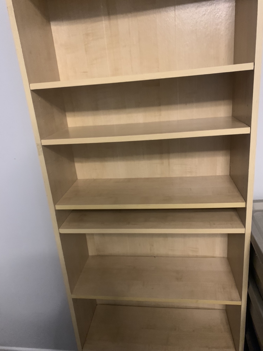 Tall Wooden Bookcase - 5 Shelves - photo 5