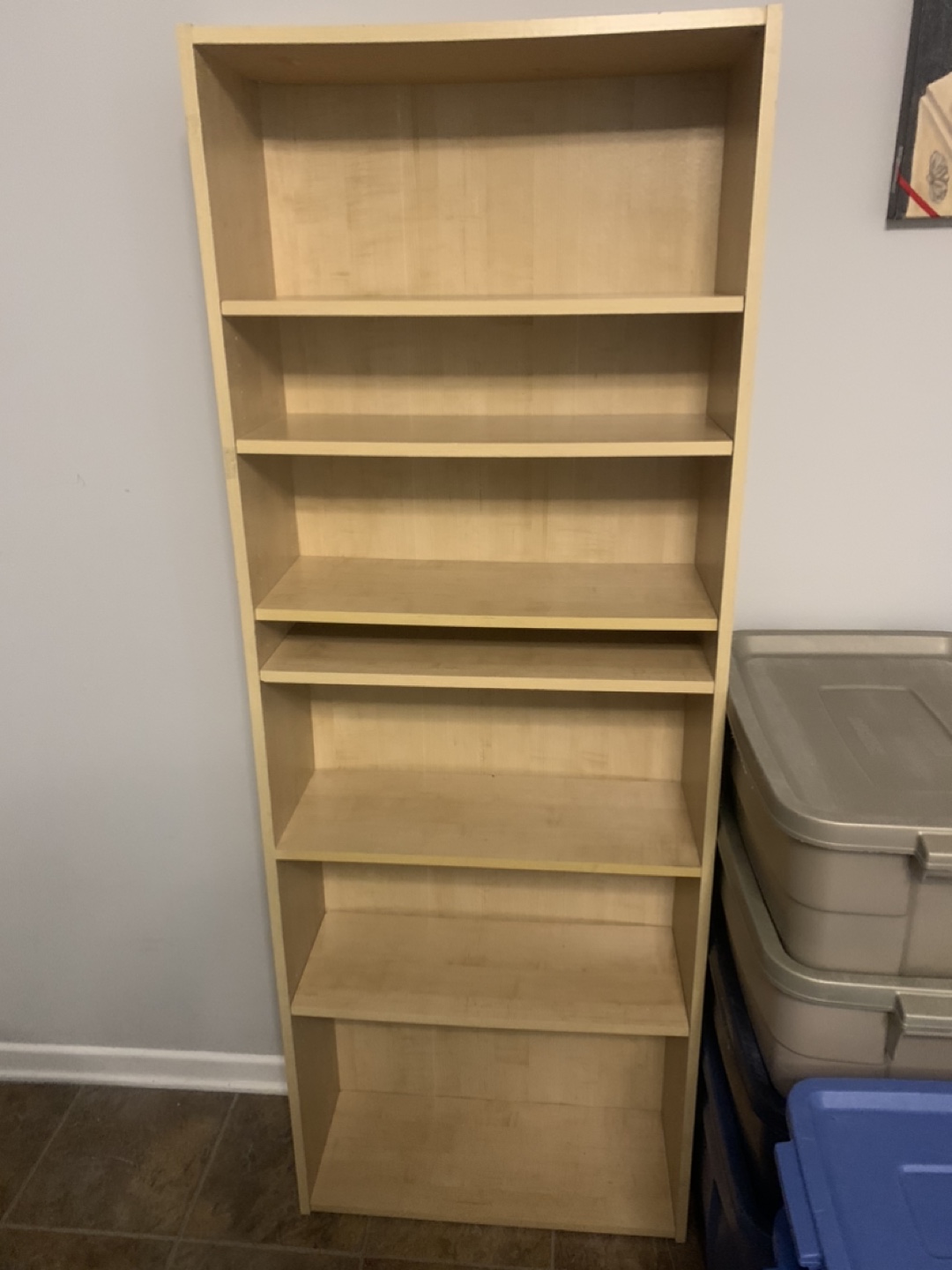 Tall Wooden Bookcase - 5 Shelves - photo 3