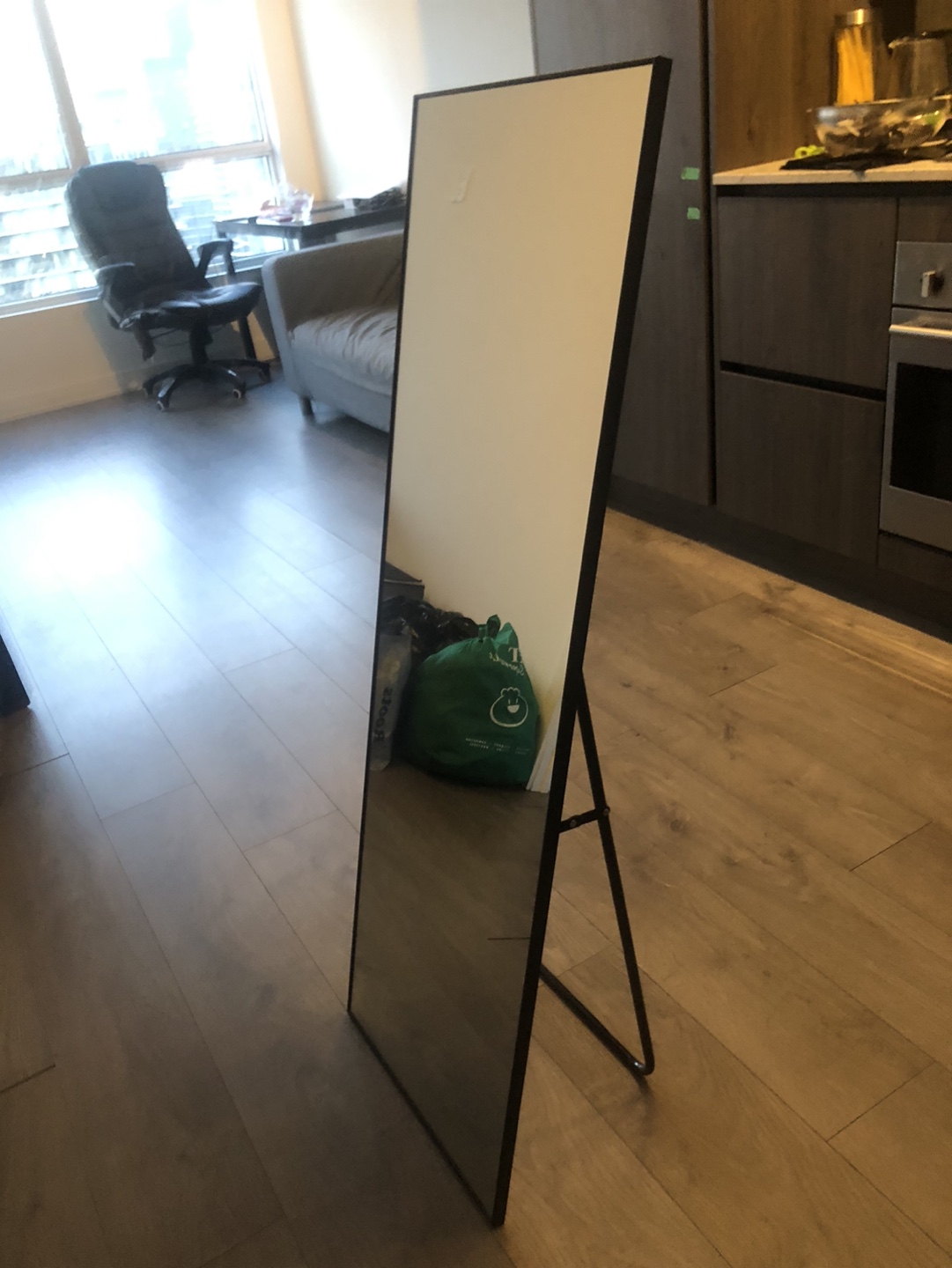 Full Length Freestanding Mirror with Black Frame - photo 2