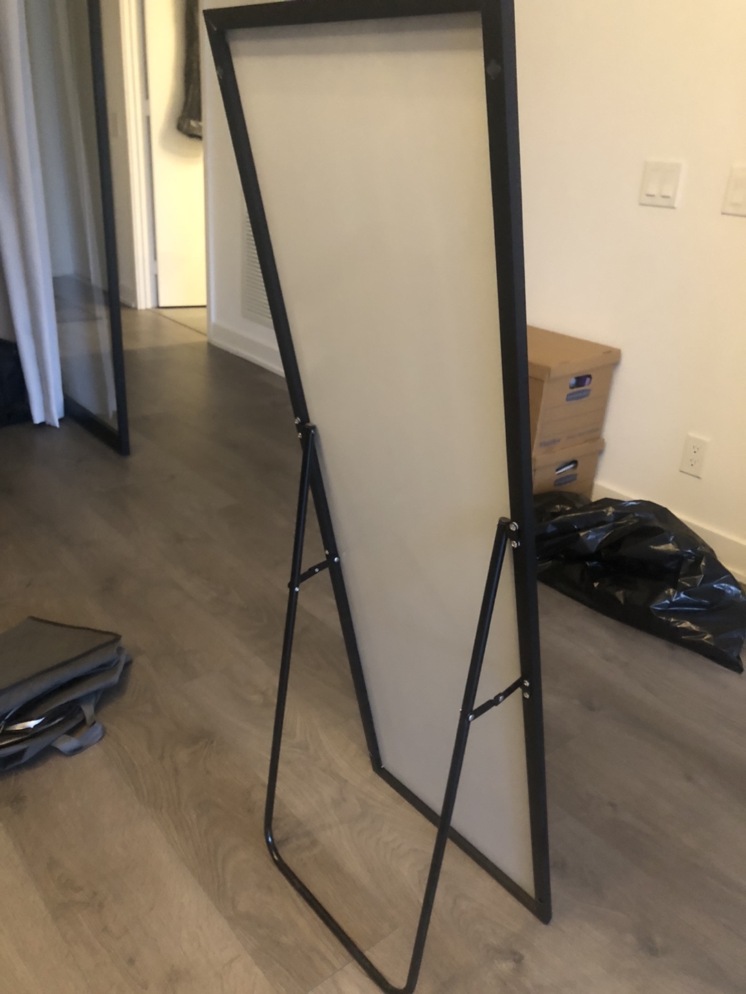 Full Length Freestanding Mirror with Black Frame - photo 3
