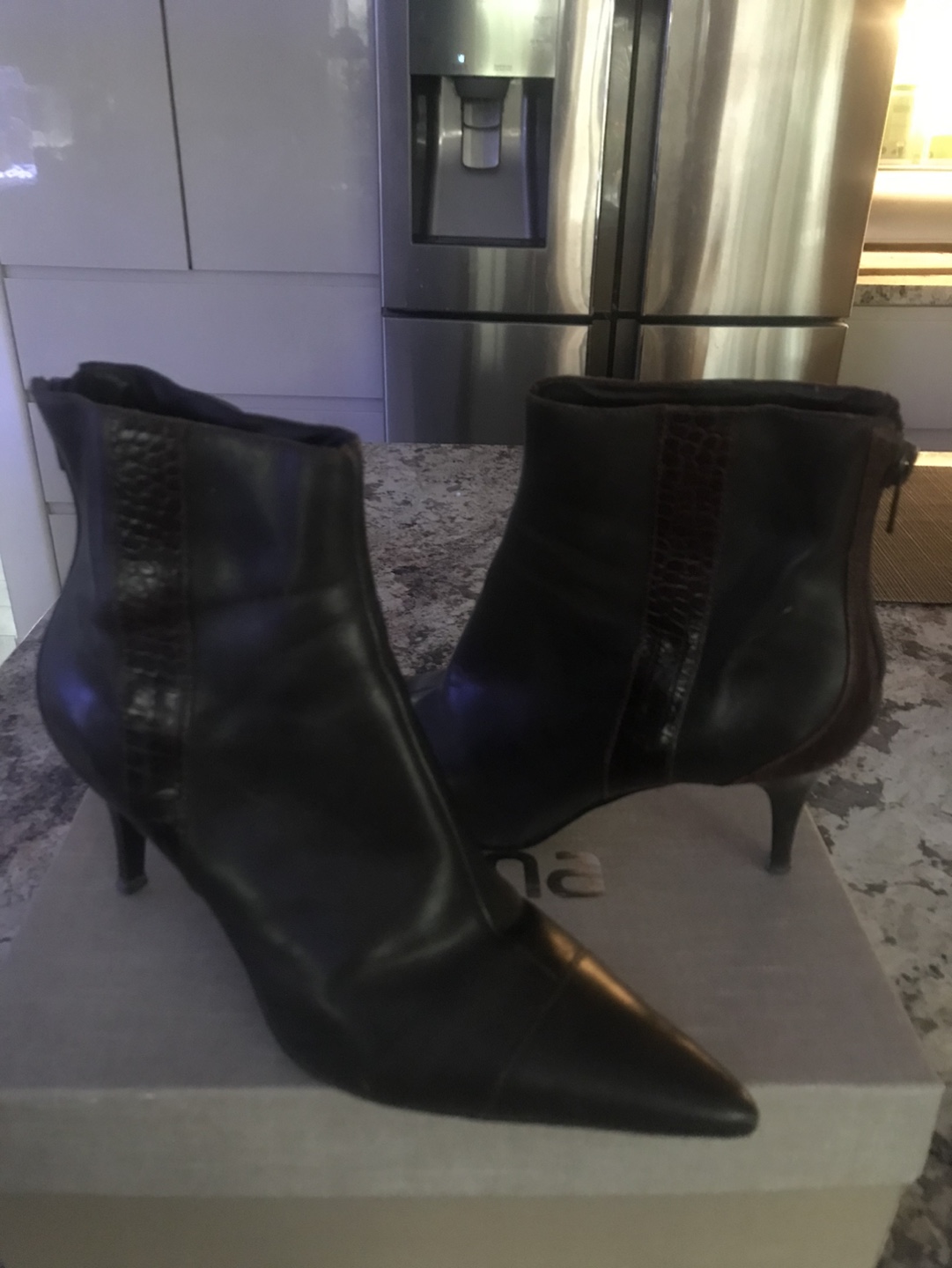 Brown Leather Ankle Boots