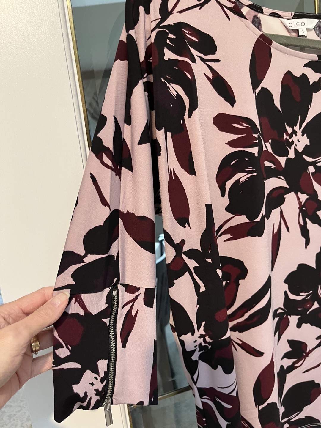cleo floral blouse size small - photo 2