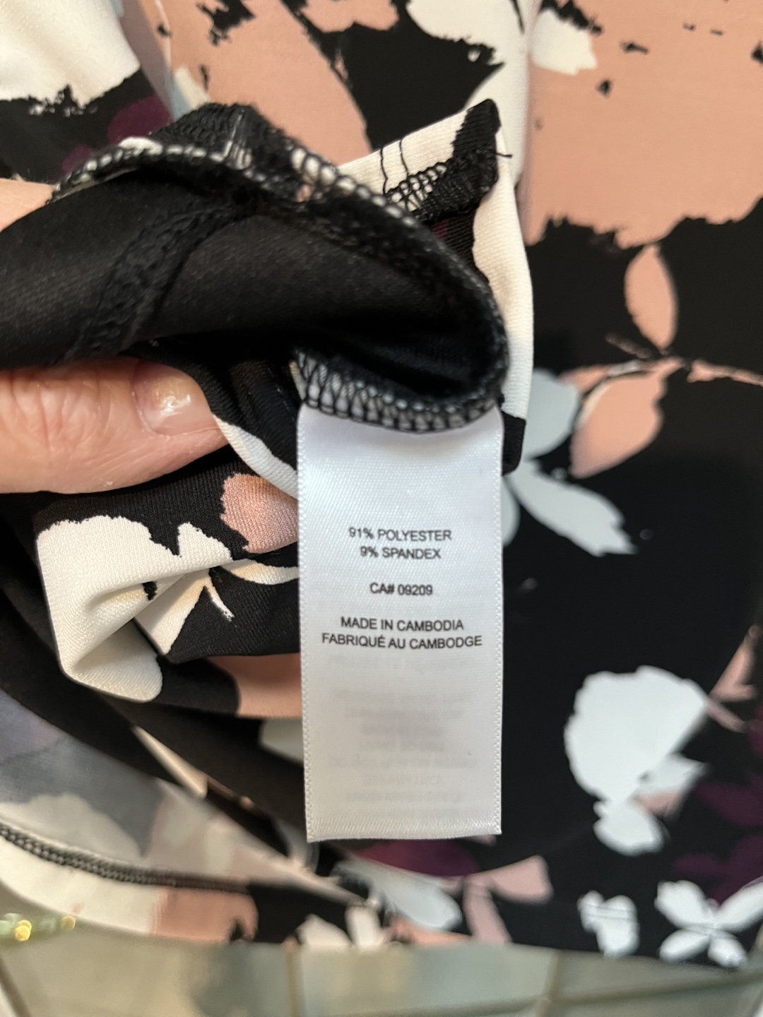 Cleo Petite Women's Size L Floral 3/4 Sleeve Top - photo 4