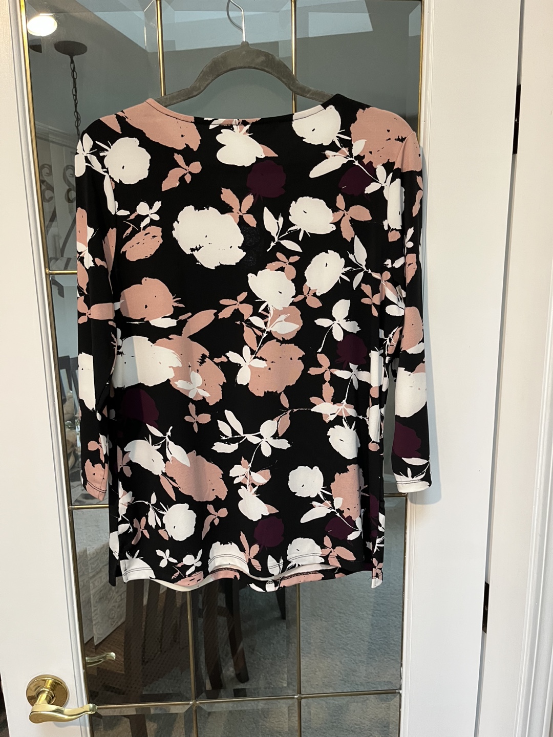 Cleo Petite Women's Size L Floral 3/4 Sleeve Top - photo 3
