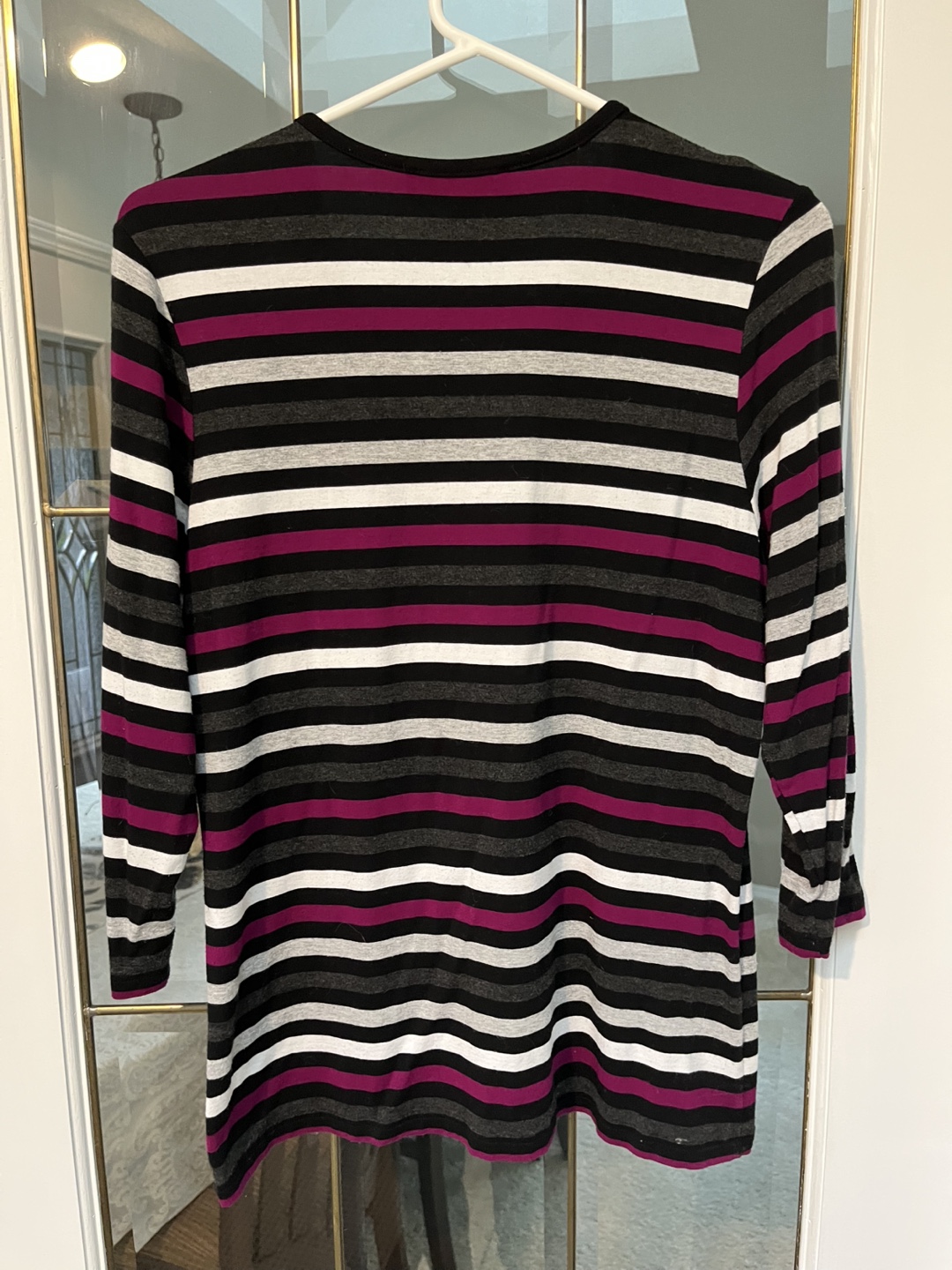 Laura Petites Women's Striped 3/4 Sleeve Top P/S - photo 2