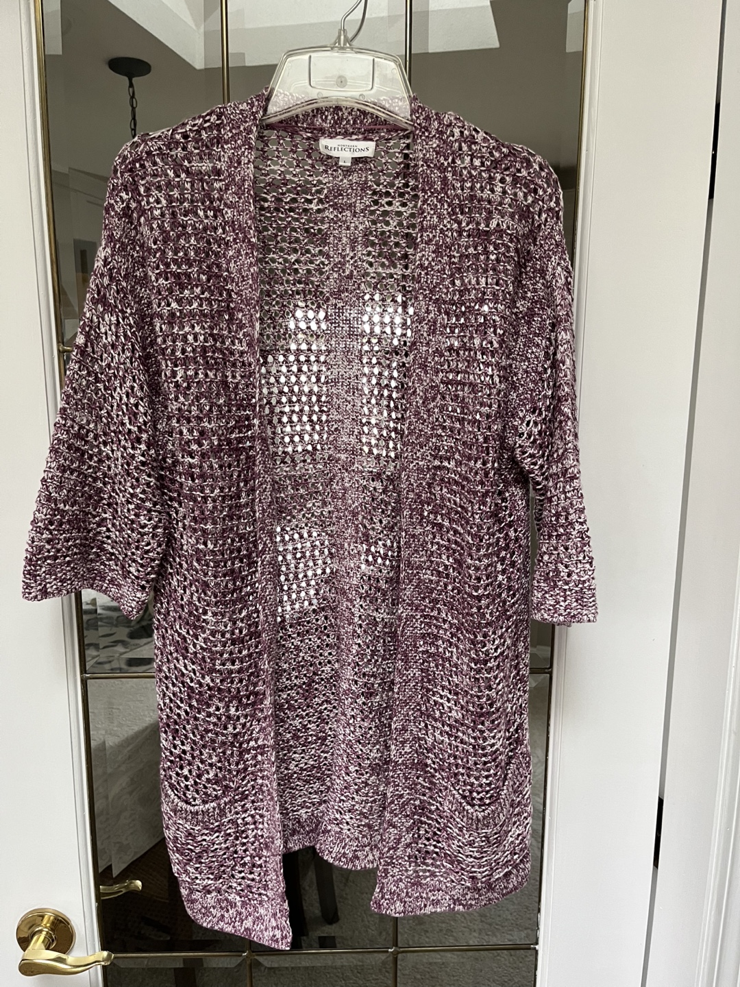 Northern Reflections Women's Size Large Purple Cardigan - photo 4