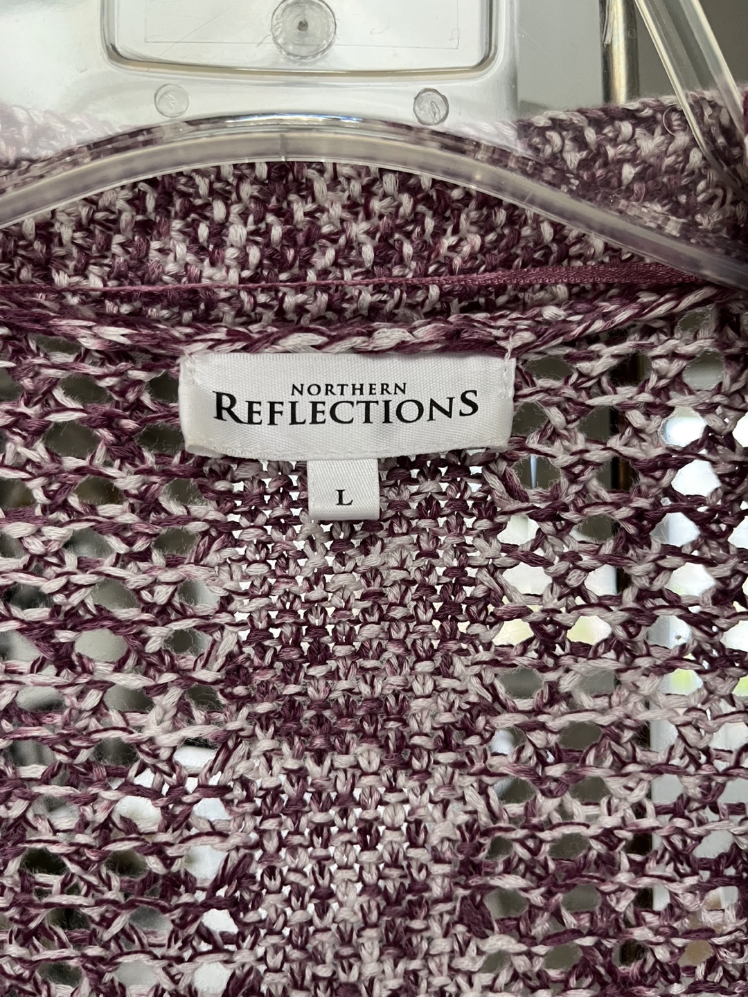 Northern Reflections Women's Size Large Purple Cardigan