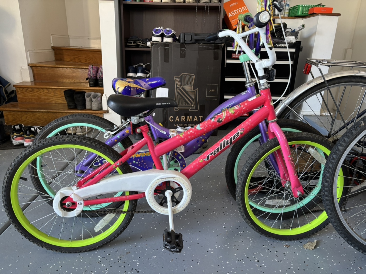 Girls' Bikes & Orange kids Helmet