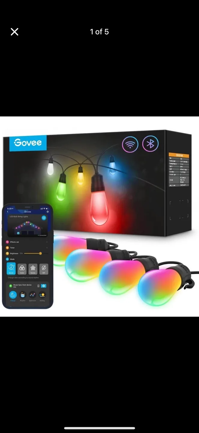 Govee 96ft Outdoor String Lights thumbnail