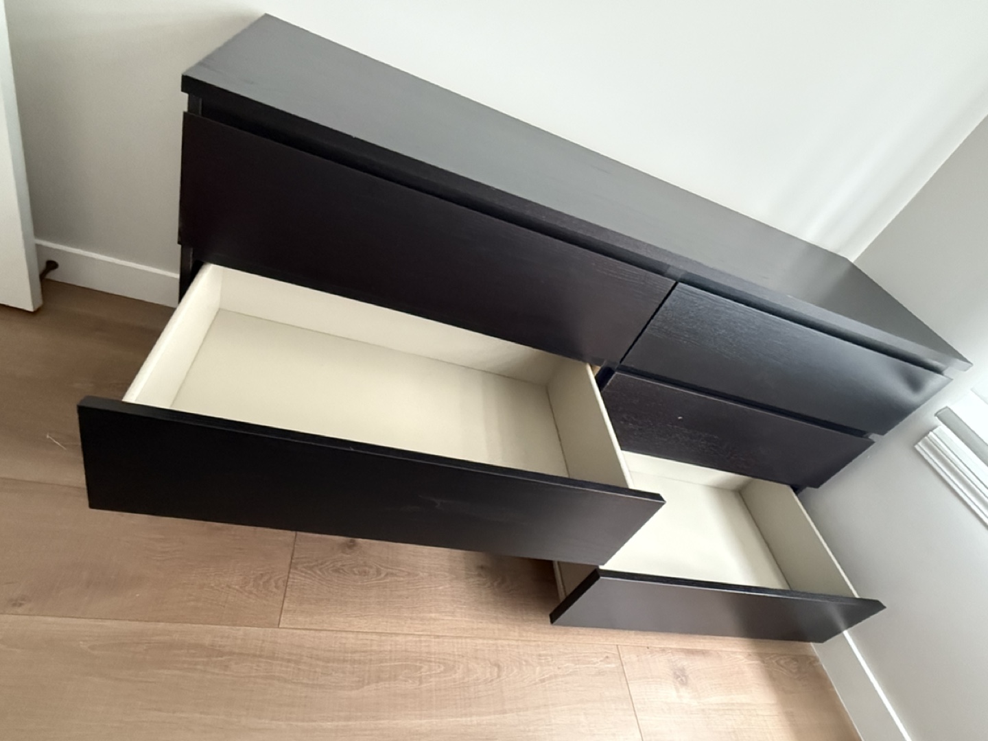 IKEA MALM 6-Drawer Dresser - Black-Brown - photo 2