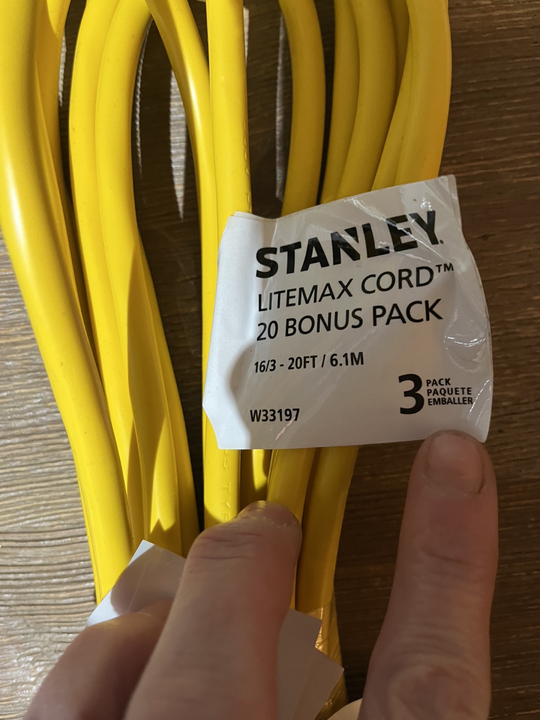 Stanley Litemax 20ft Yellow Extension Cord - photo 3