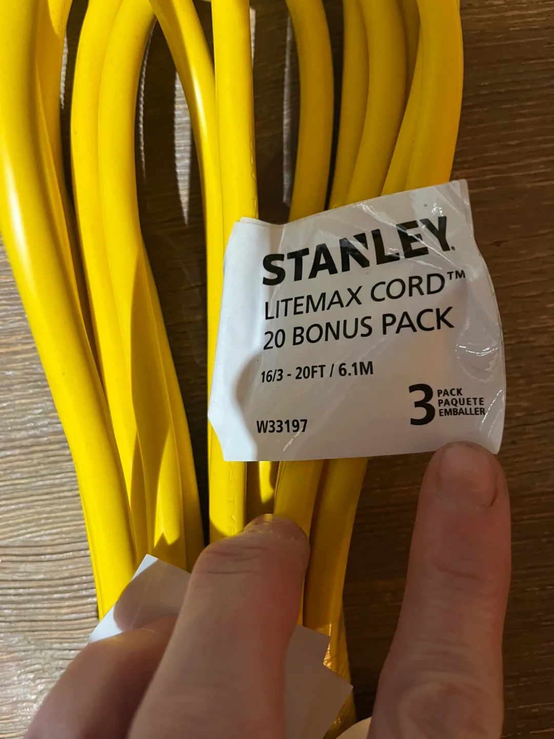 Stanley Litemax 20ft Yellow Extension Cord image indicator(3)