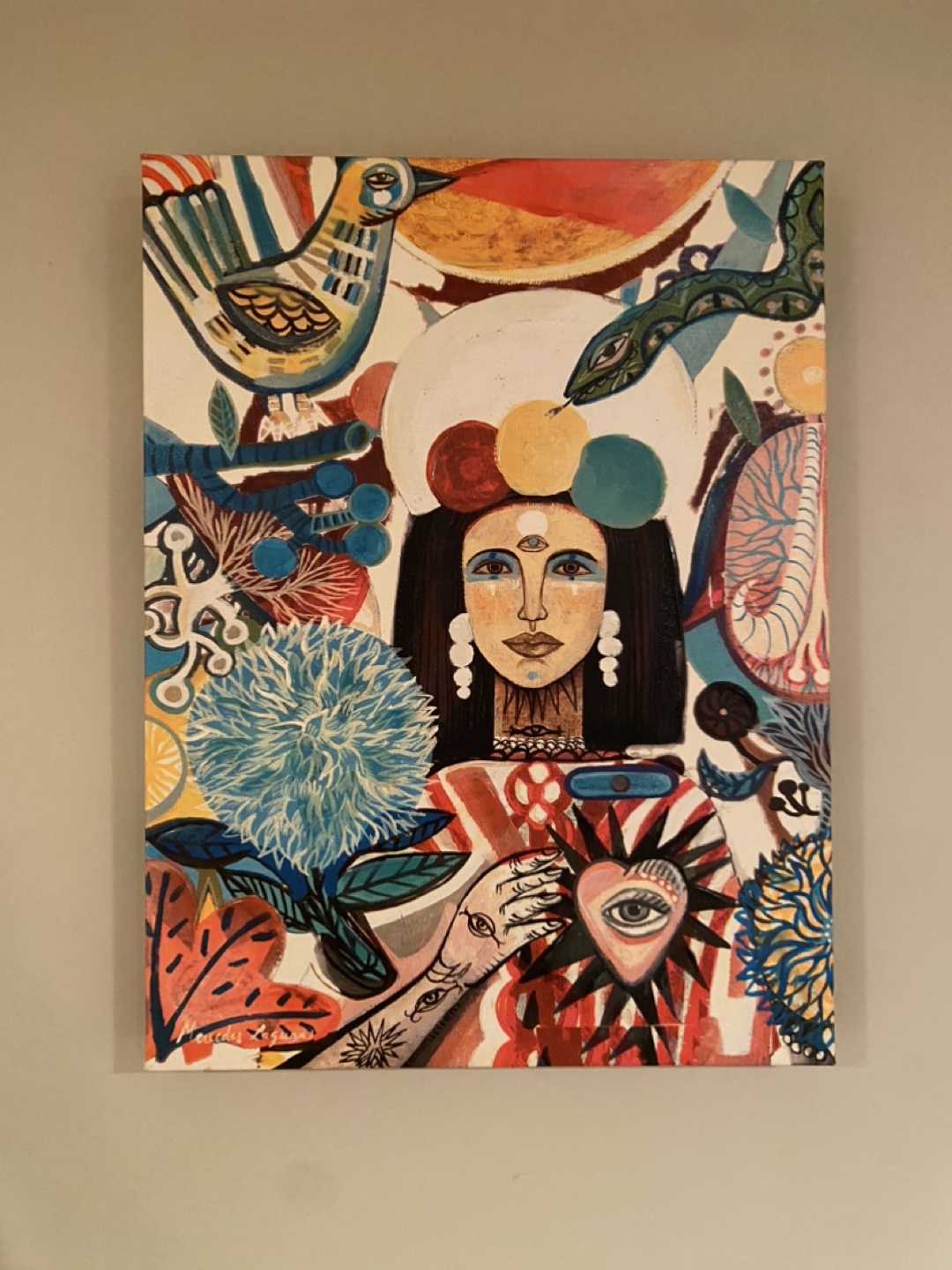 Mercedes Laguna Canvas Wall Art Painting