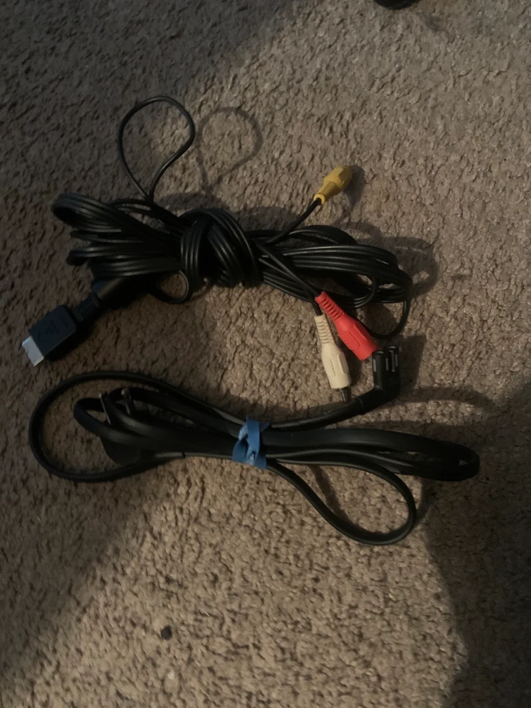 Sony PlayStation 2 Console with Controller and Cables image indicator(5)