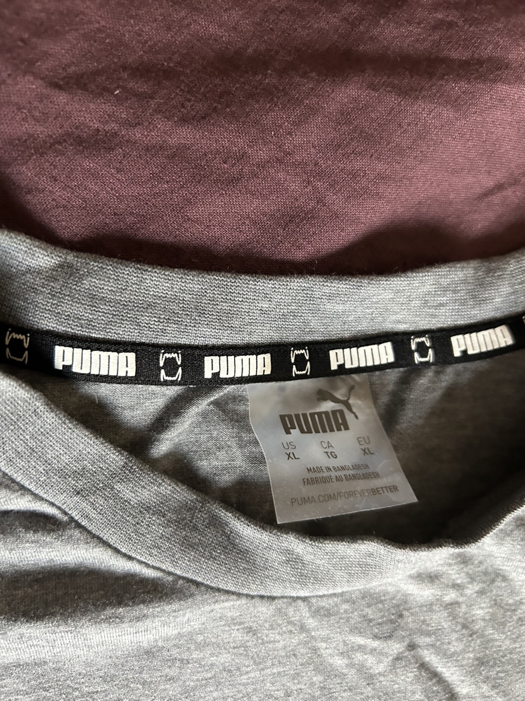 Puma Grey T-Shirt - Size XL