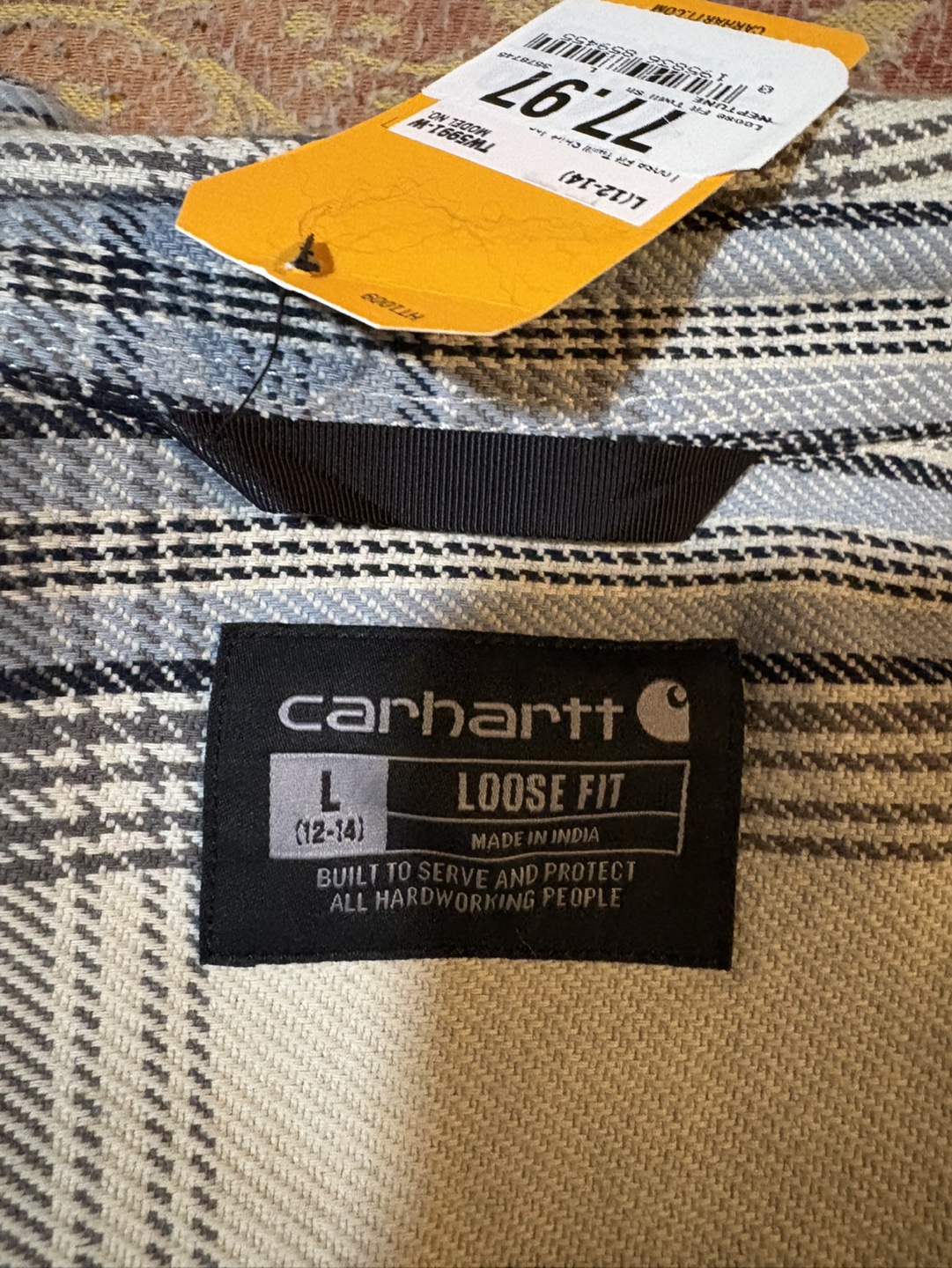 Carhartt Loose Fit Flannel Shirt - Size Large - photo 4