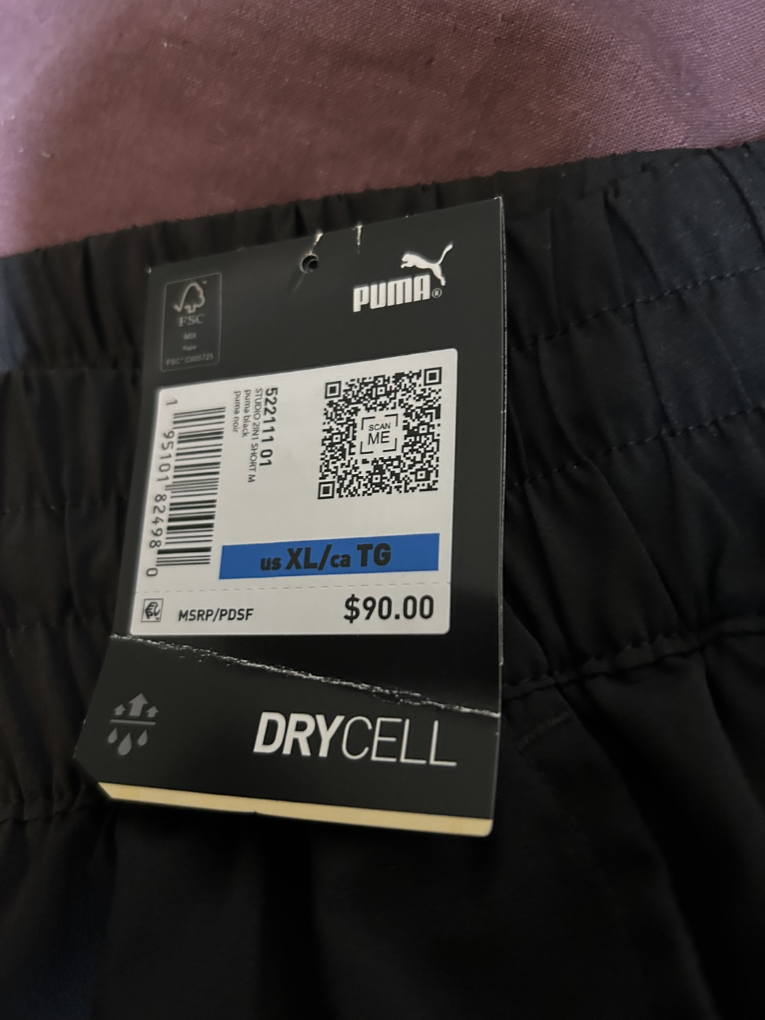 Puma Women's Black 2-in-1 Shorts and Leggings Size XL - photo 2