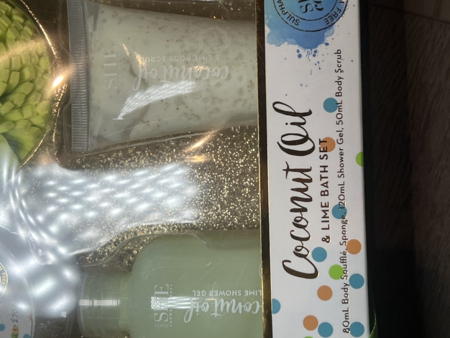 SHEA COCONUT OIL & LIME BATH SET #freecycle - photo 3
