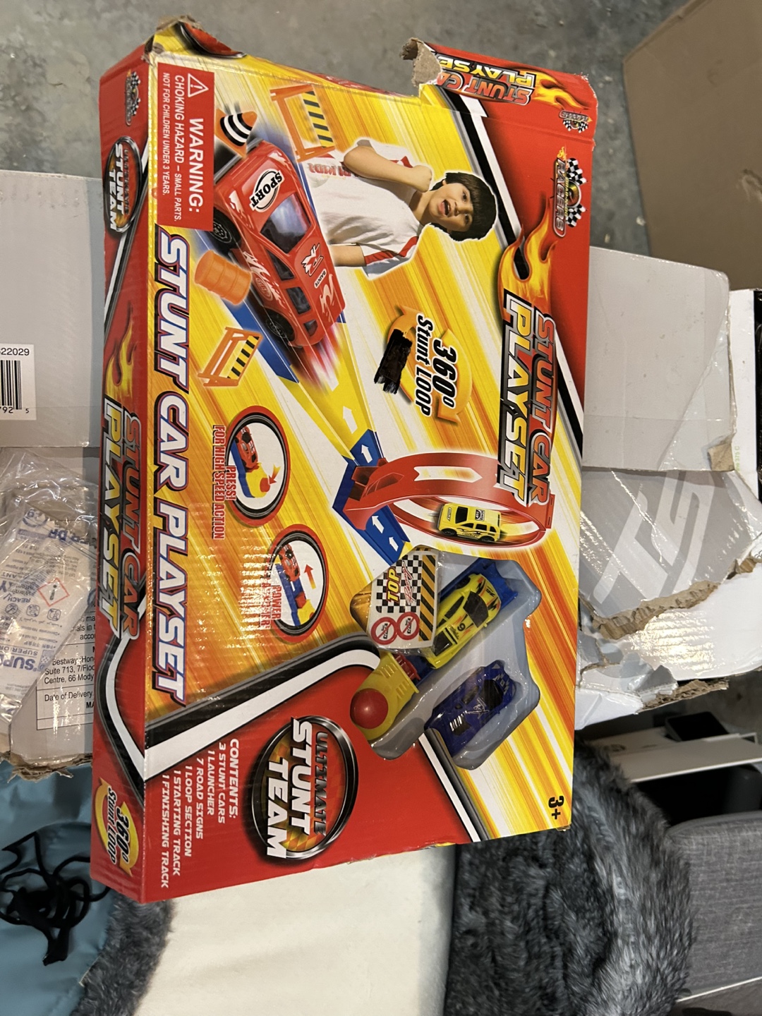 Stunt Car Playset with Cars and Track