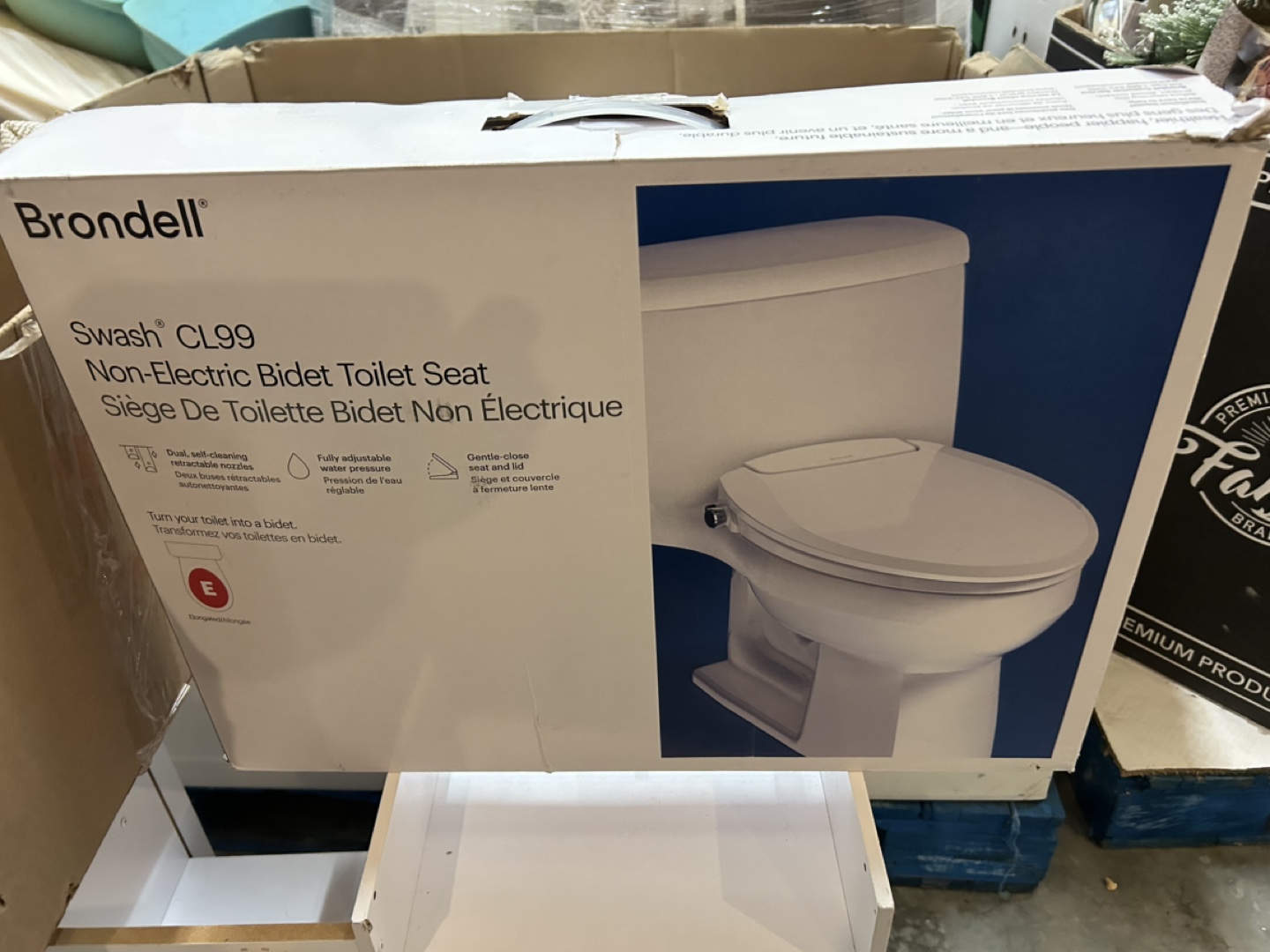 Brondell Swash CL99 Non-Electric Bidet Toilet Seat - New in Box