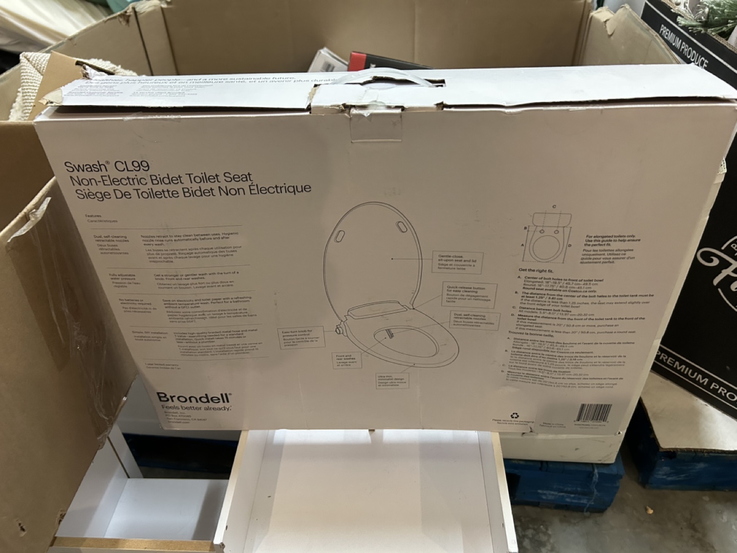 Brondell Swash CL99 Non-Electric Bidet Toilet Seat - New in Box - photo 3