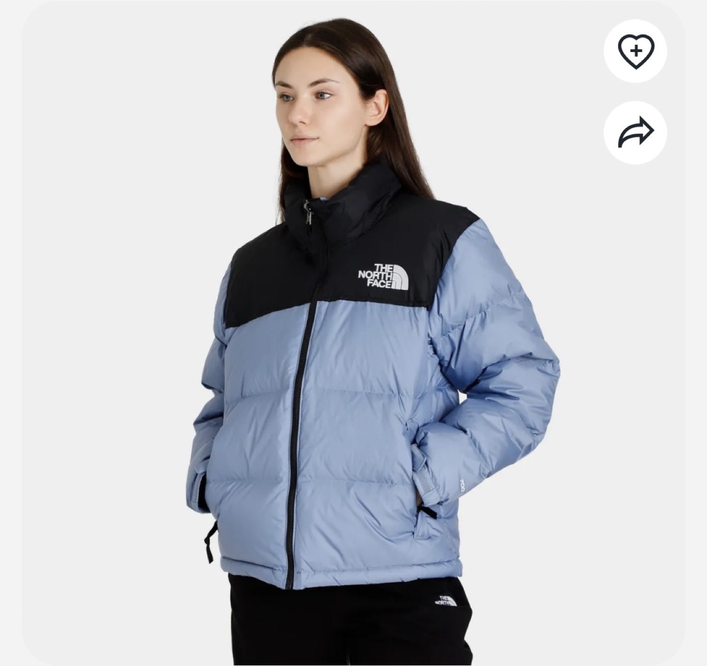 The North Face Women's Nuptse Jacket - Size S - Light Blue