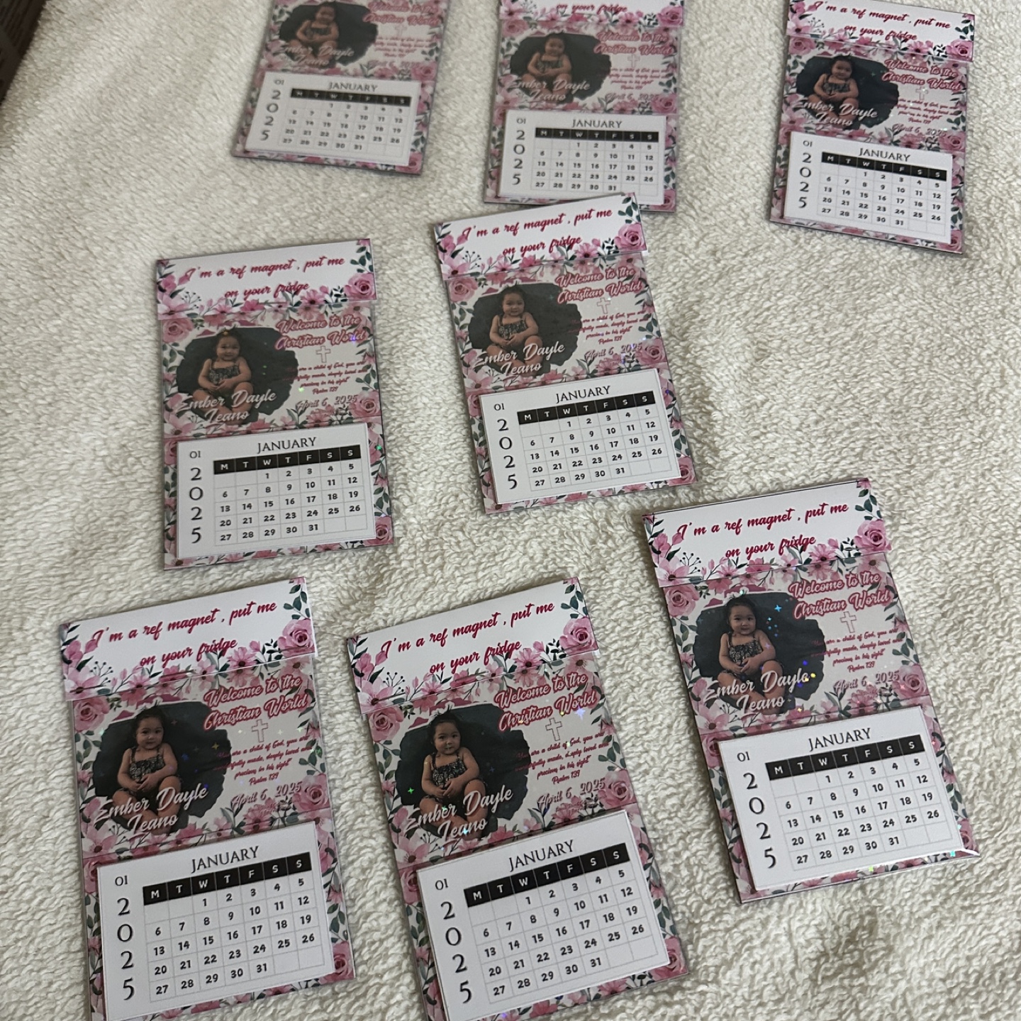 2025 or 2026 Personalized Fridge Magnets Calendar - photo 4