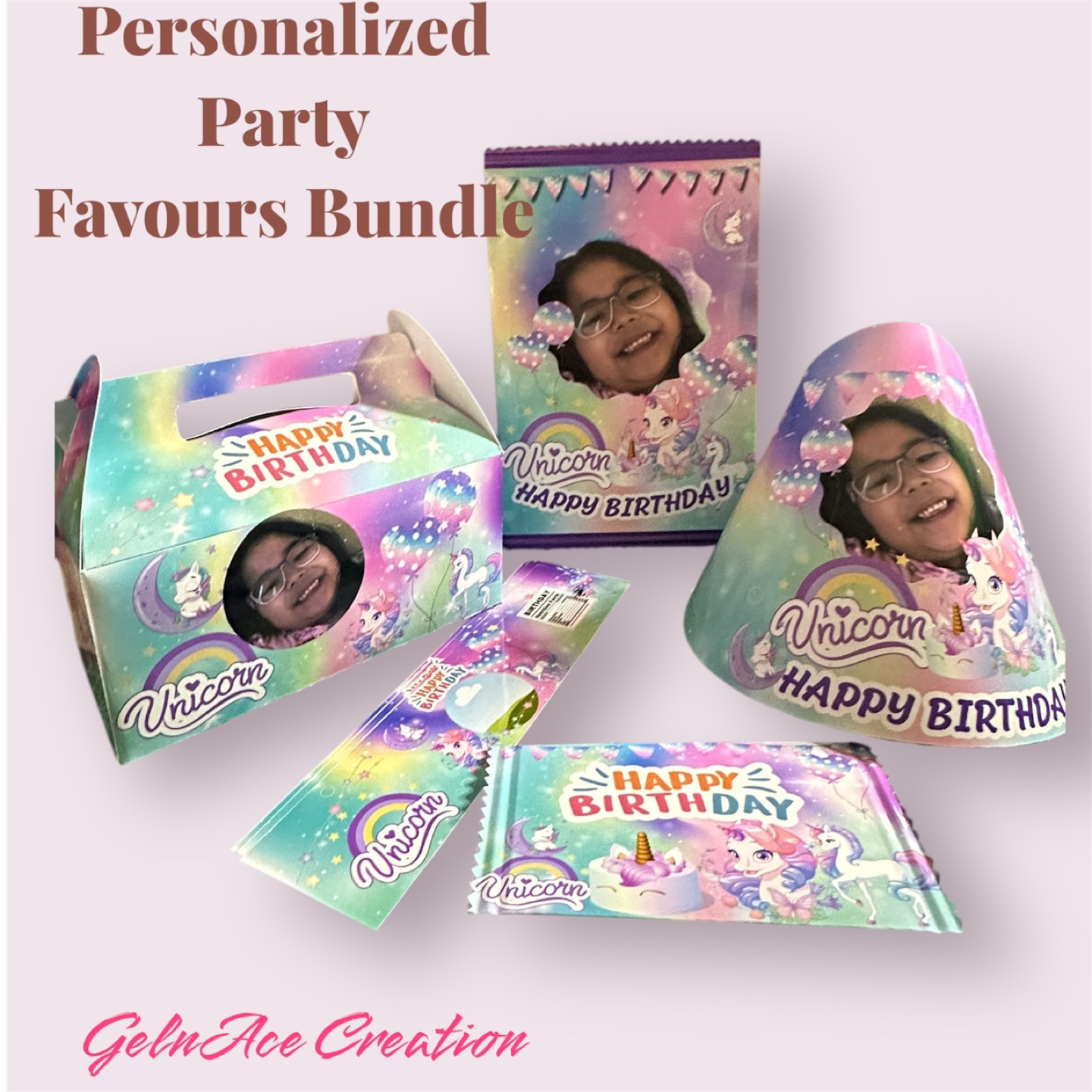 Personalized Unicorn Party Favour Bundle