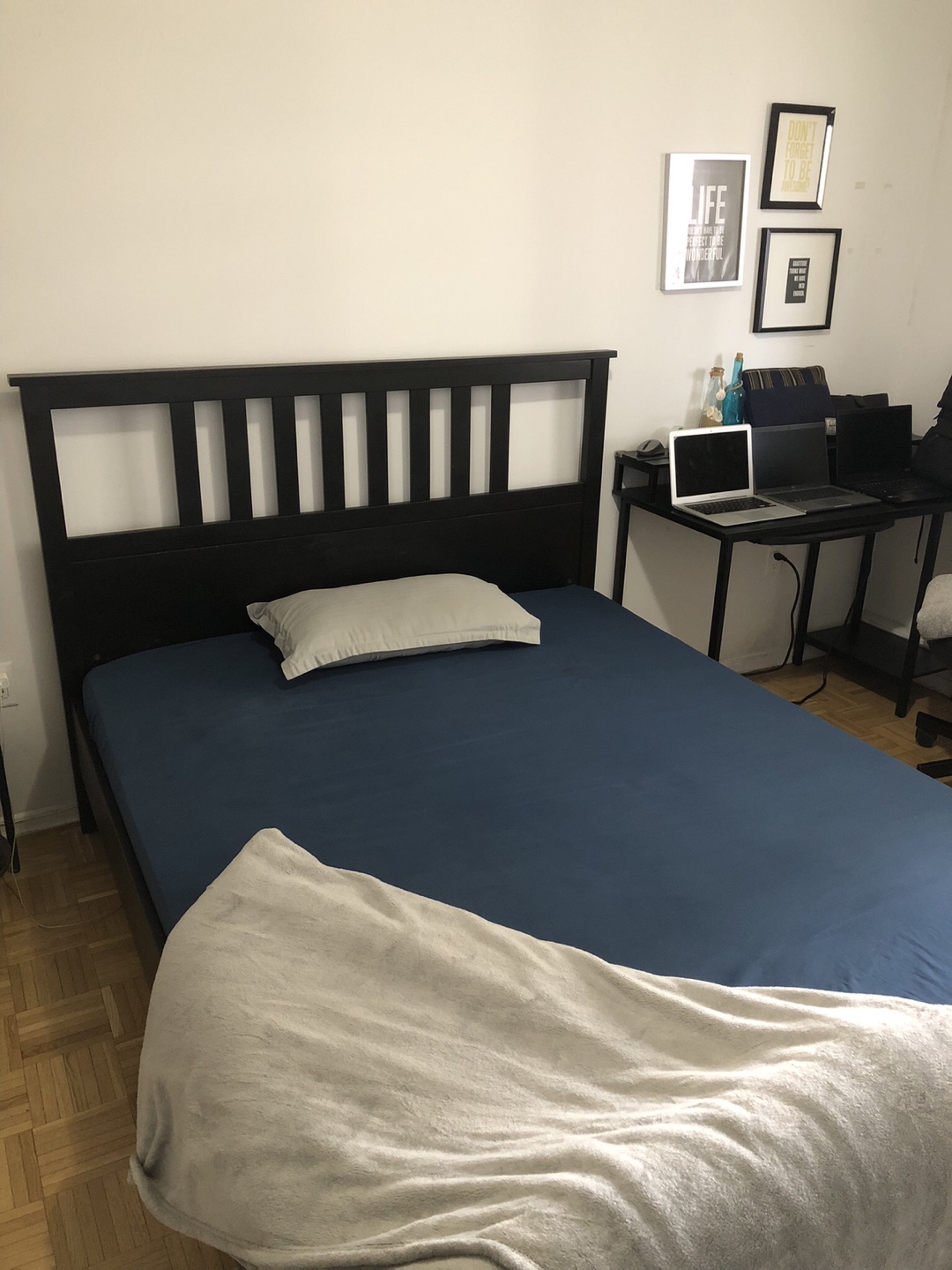 IKEA MALM Bed Frame - Black-Brown