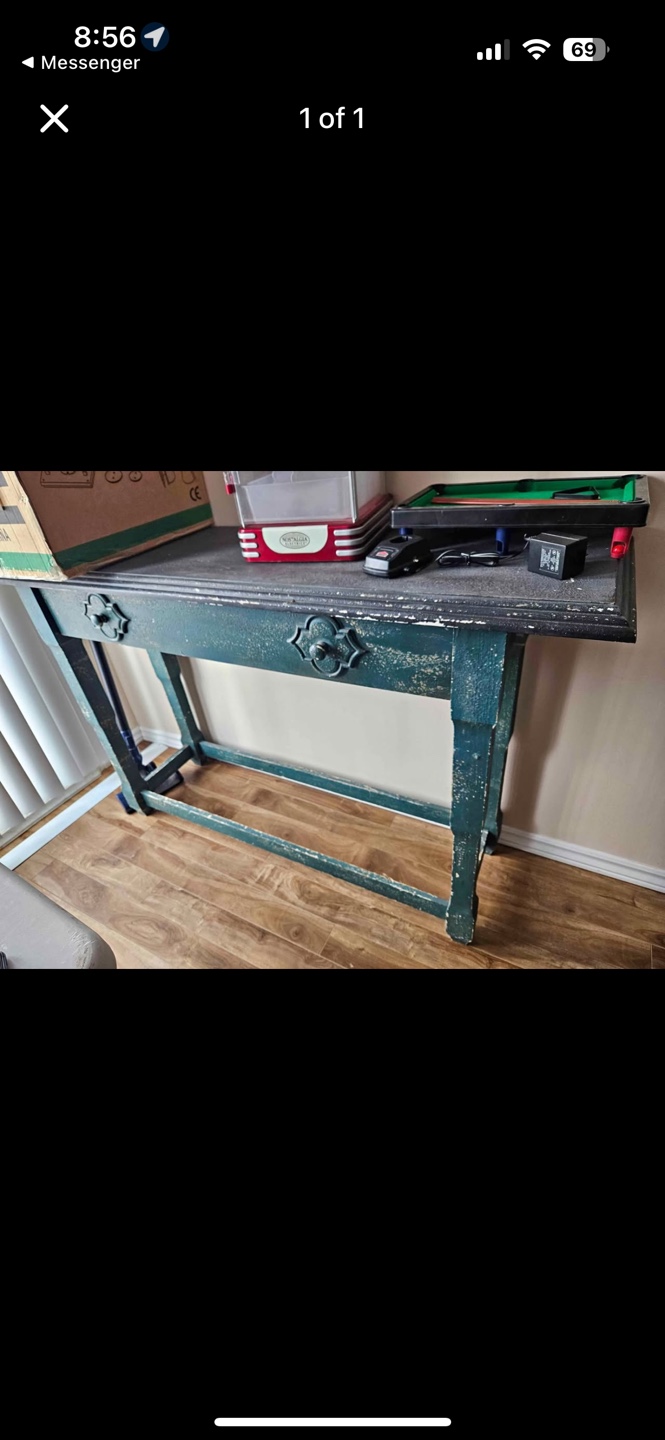 Tall entry table