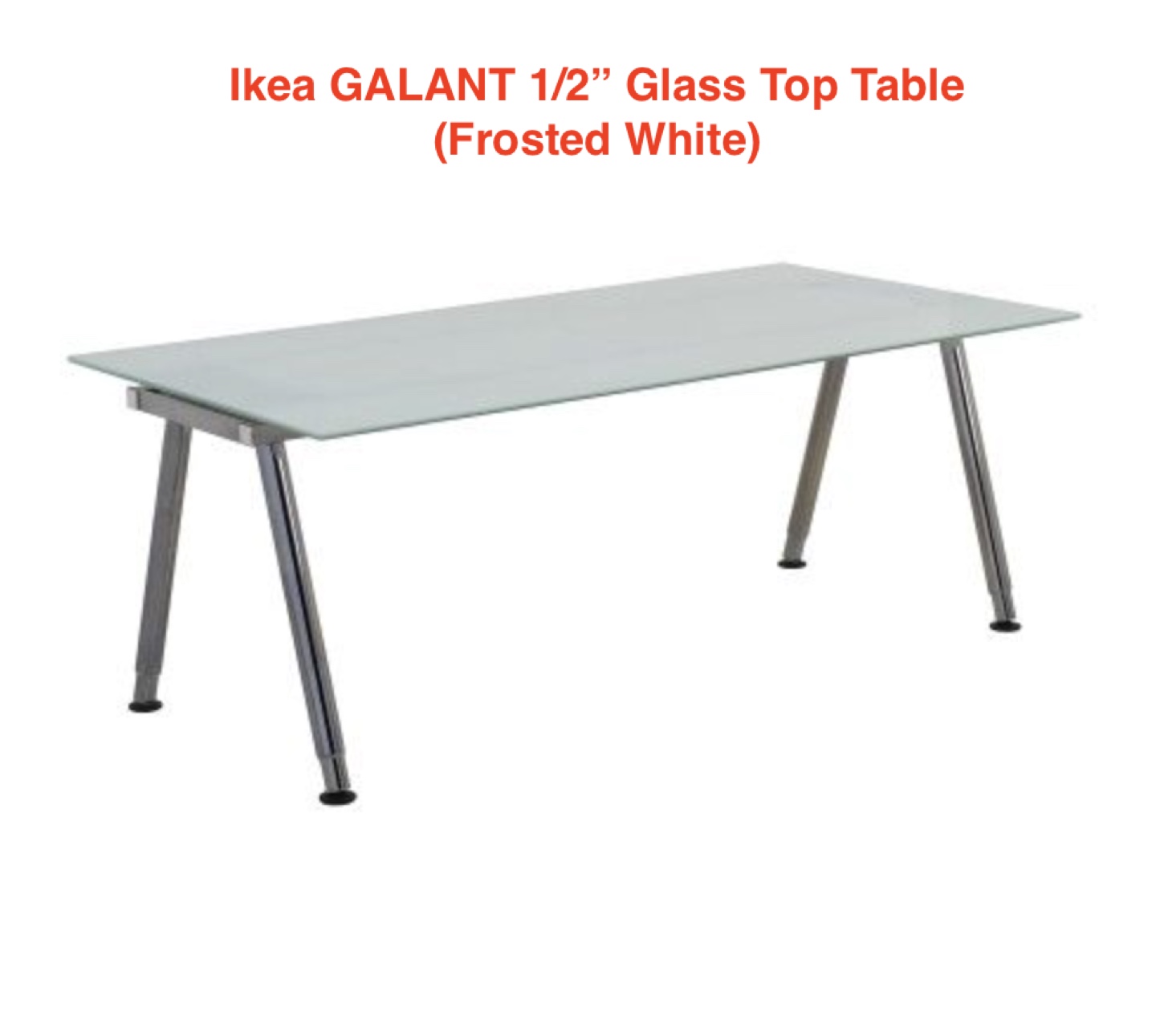 IKEA GALANT Glass Top Table (Table 2)